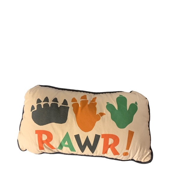 Hobby Lobby “Rawr” Dinosaur Prints Pillow - Picture 1 of 2
